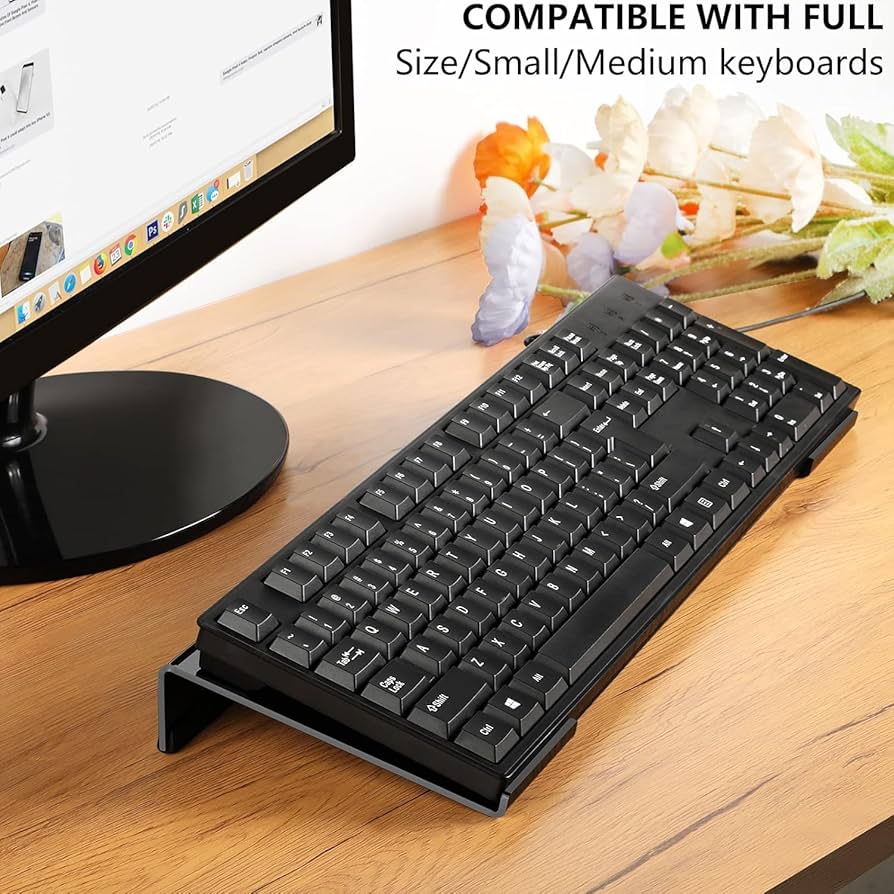 Amazon.co.jp: Egchi アクリルコンピューターキーボードスタンド